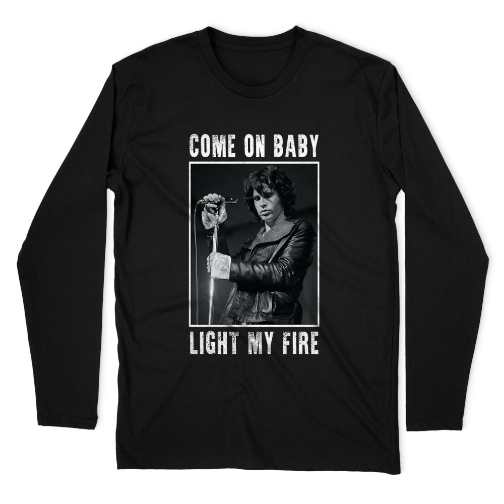 JIM MORRISON LIGHT MY FIRE LONG SLEEVE T-SHIRT