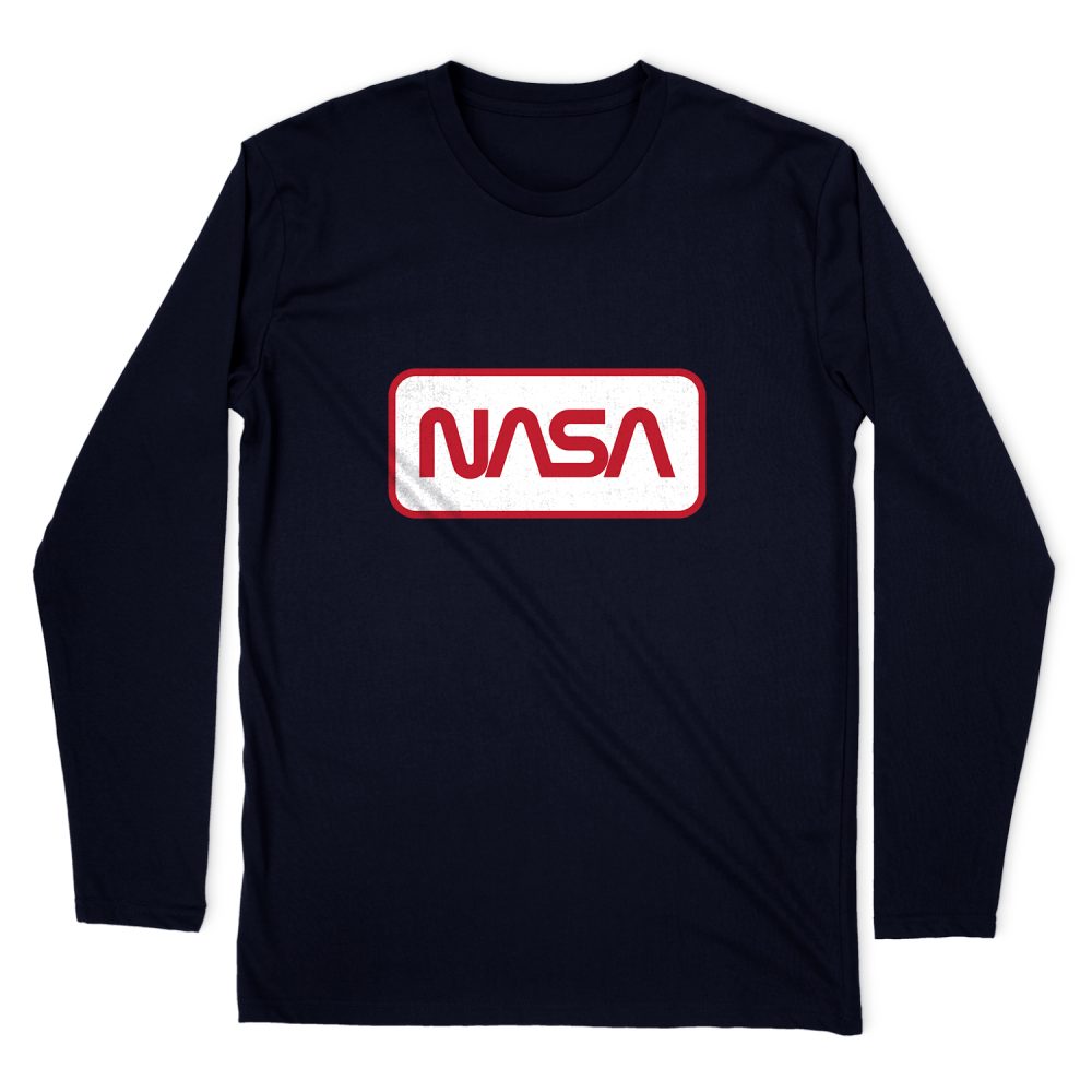 NASA RECTANGULAR LOGO LONG SLEEVE T-SHIRT