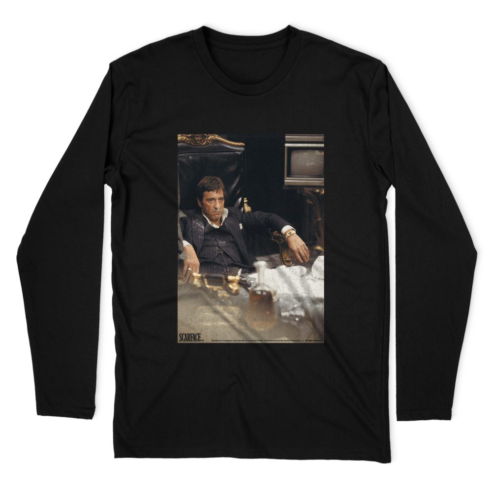 SCARFACE SIT BACK LONG SLEEVE T-SHIRT