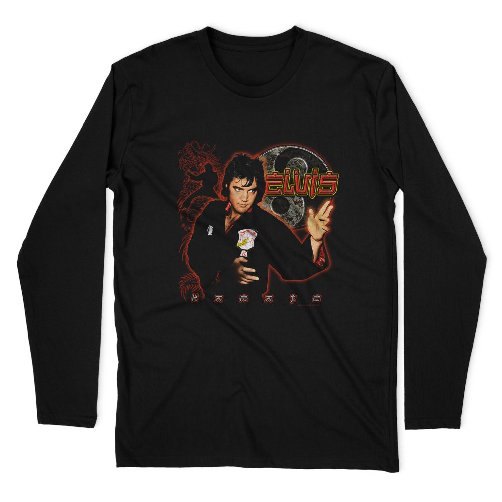 ELVIS PRESLEY KARATE LONG SLEEVE T-SHIRT