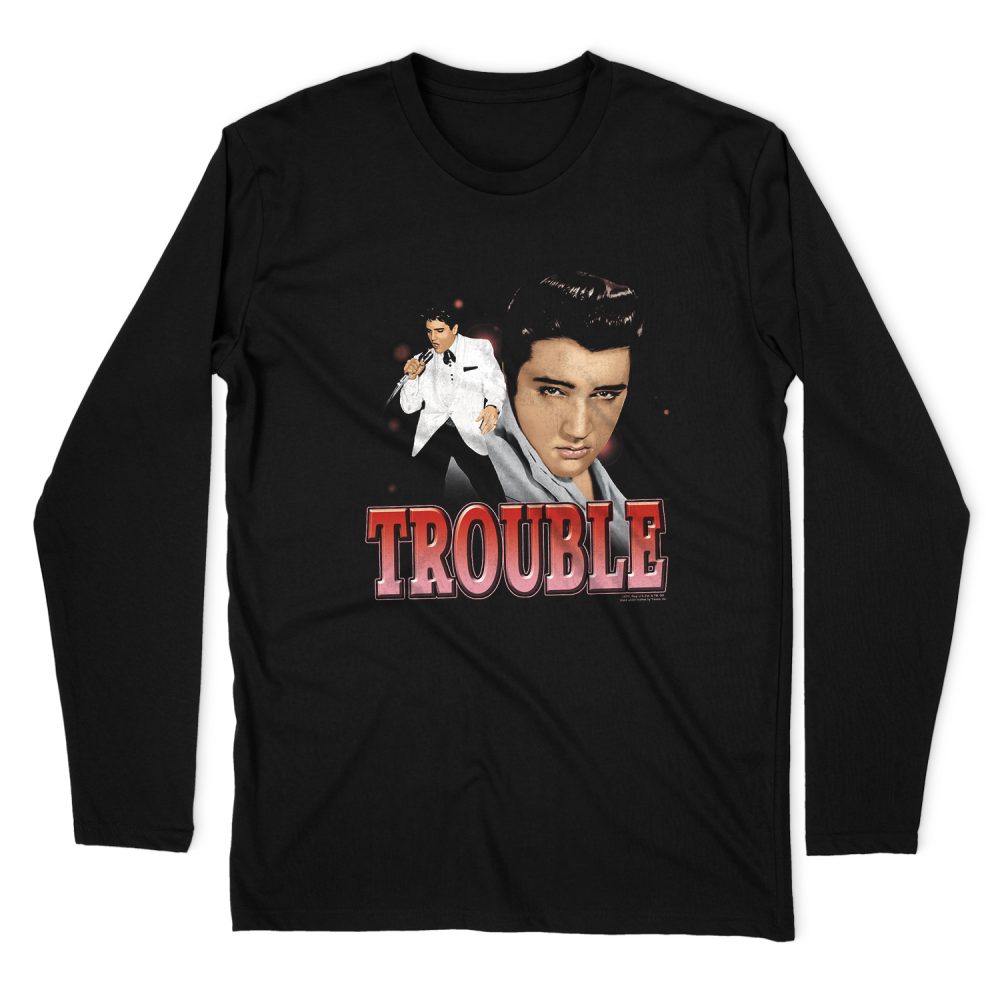 ELVIS PRESLEY TROUBLE LONG SLEEVE T-SHIRT