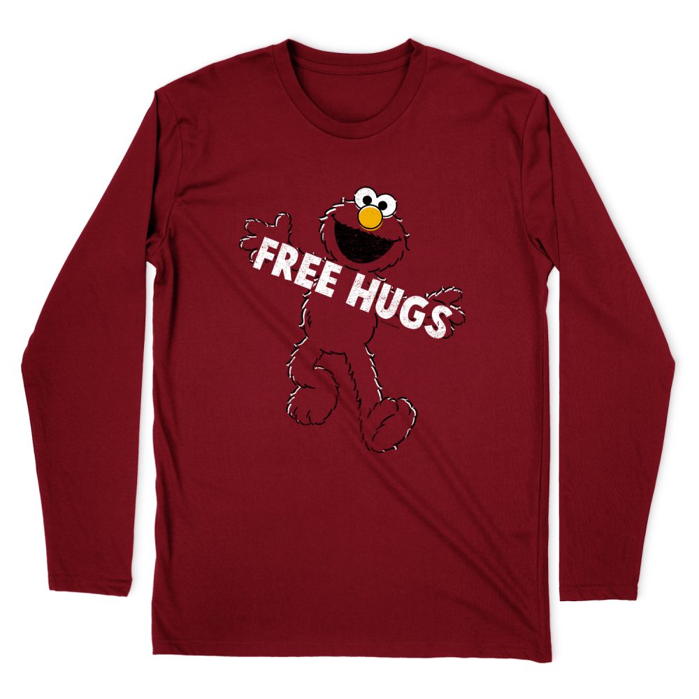 SESAME STREET FREE HUGS L;ONG SLEEVE T-SHIRT