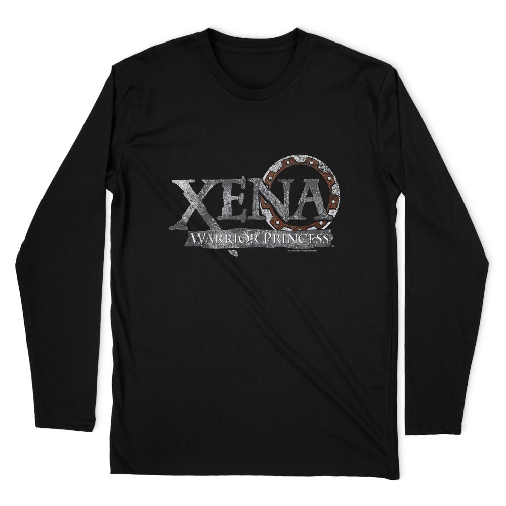 XENA WARRIOR PRINCESS BATTERED LOGO LONG SLEEVE T-SHIRT