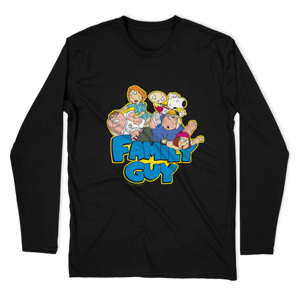 FAMILY GUY FAMILY FIGHT LONG SLEEVE T-SHIRT