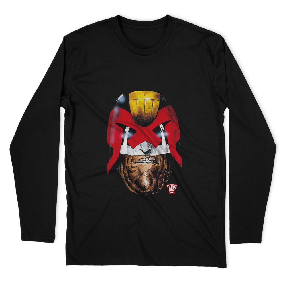 JUDGE DREDD DREDDS HEAD MEN'S REGULAR FIT LONG SLEEVE T-SHIRT