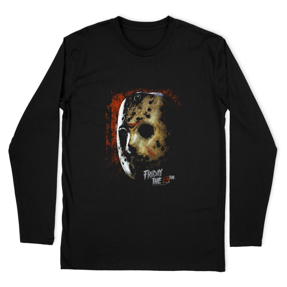 FRIDAY THE 13TH MASK OF DEATH LONG SLEEVE T-SHIRT