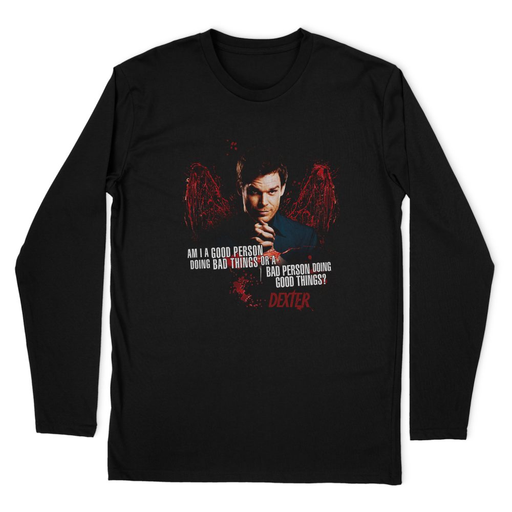 DEXTER GOOD BAD LONG SLEEVE T-SHIRT