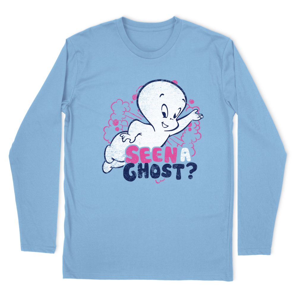 CASPER THE FRIENDLY GHOST SEEN A GHOST LONG SLEEVE T-SHIRT