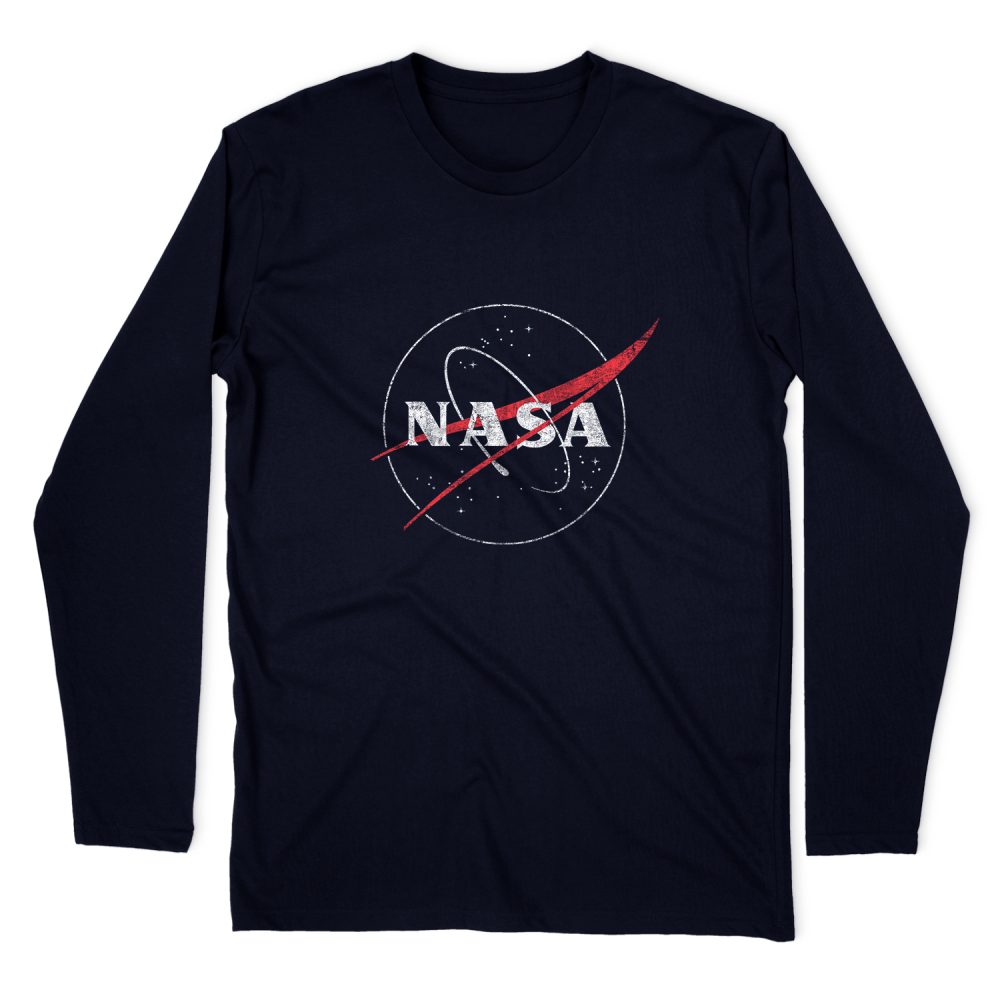 NASA DISTRESSED LONG SLEEVE T-SHIRT