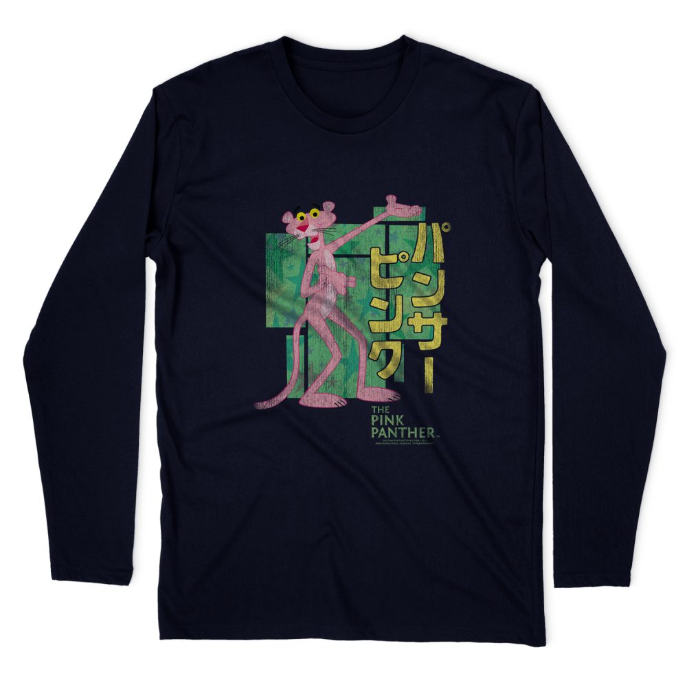 PINK PANTHER ASIAN LETTERS LONG SLEEVE T-SHIRT