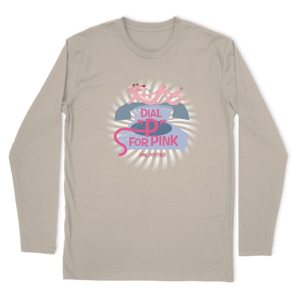PINK PANTHER DIAL P FOR PINK LONG SLEEVE T-SHIRT