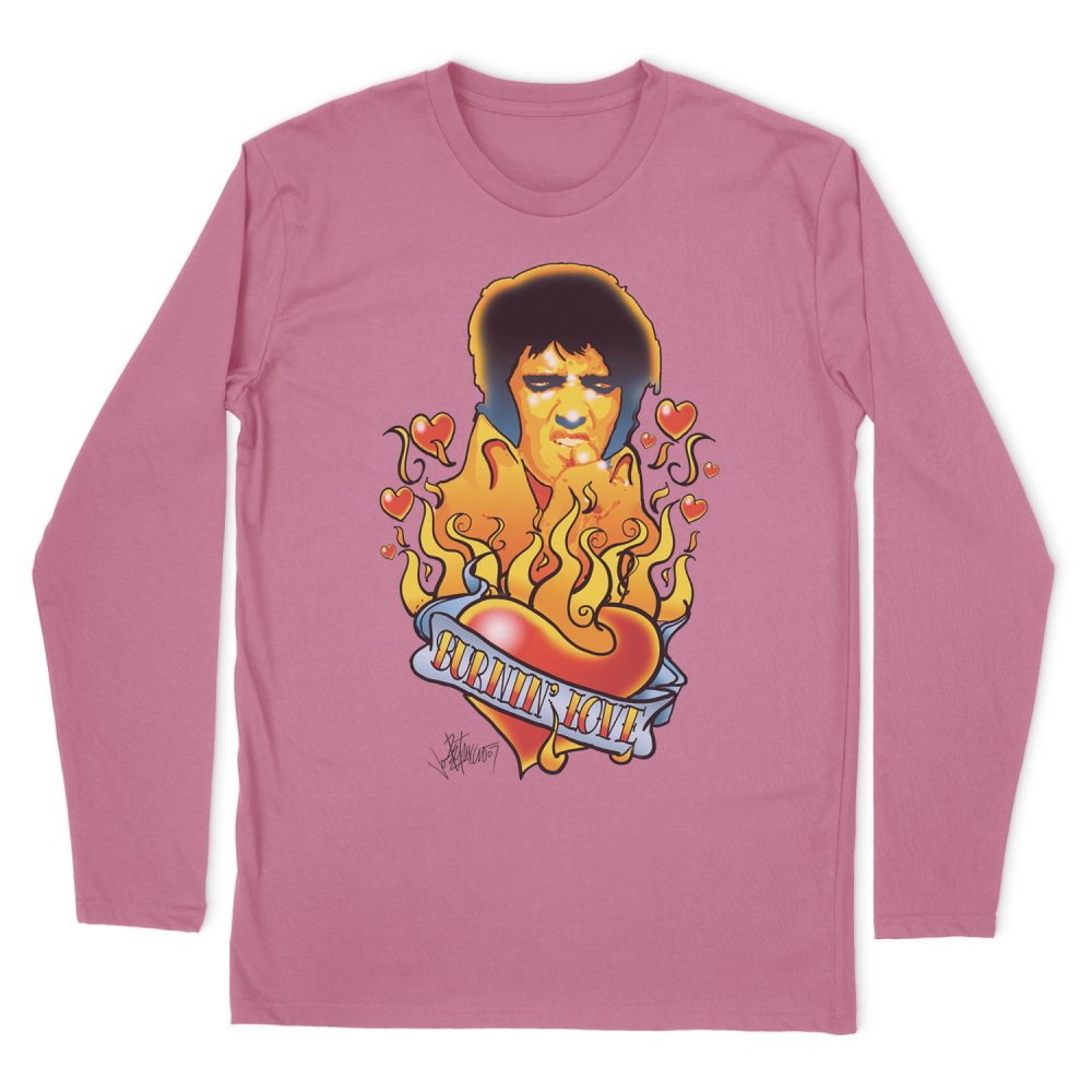 ELVIS PRESLEY BURNING LOVE LONG SLEEVE T-SHIRT