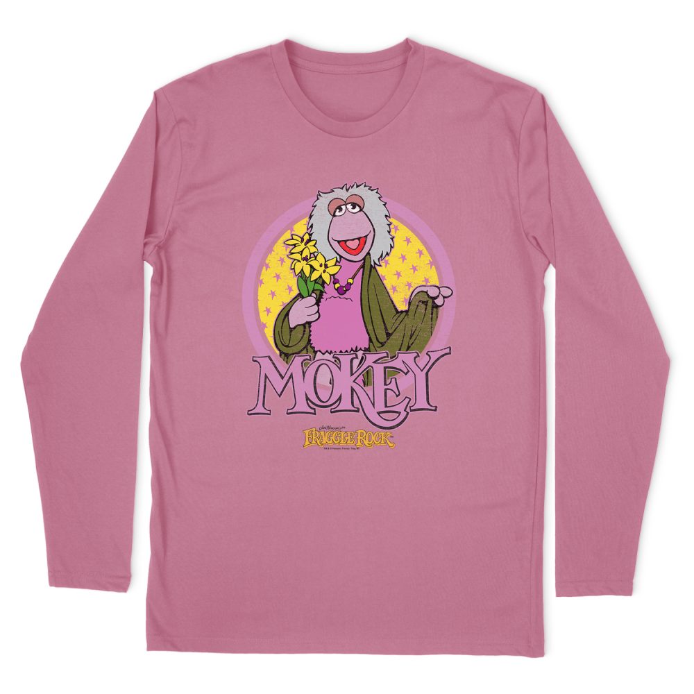 FRAGGLE ROCK MOKEY CIRCLE LONG SLEEVE T-SHIRT