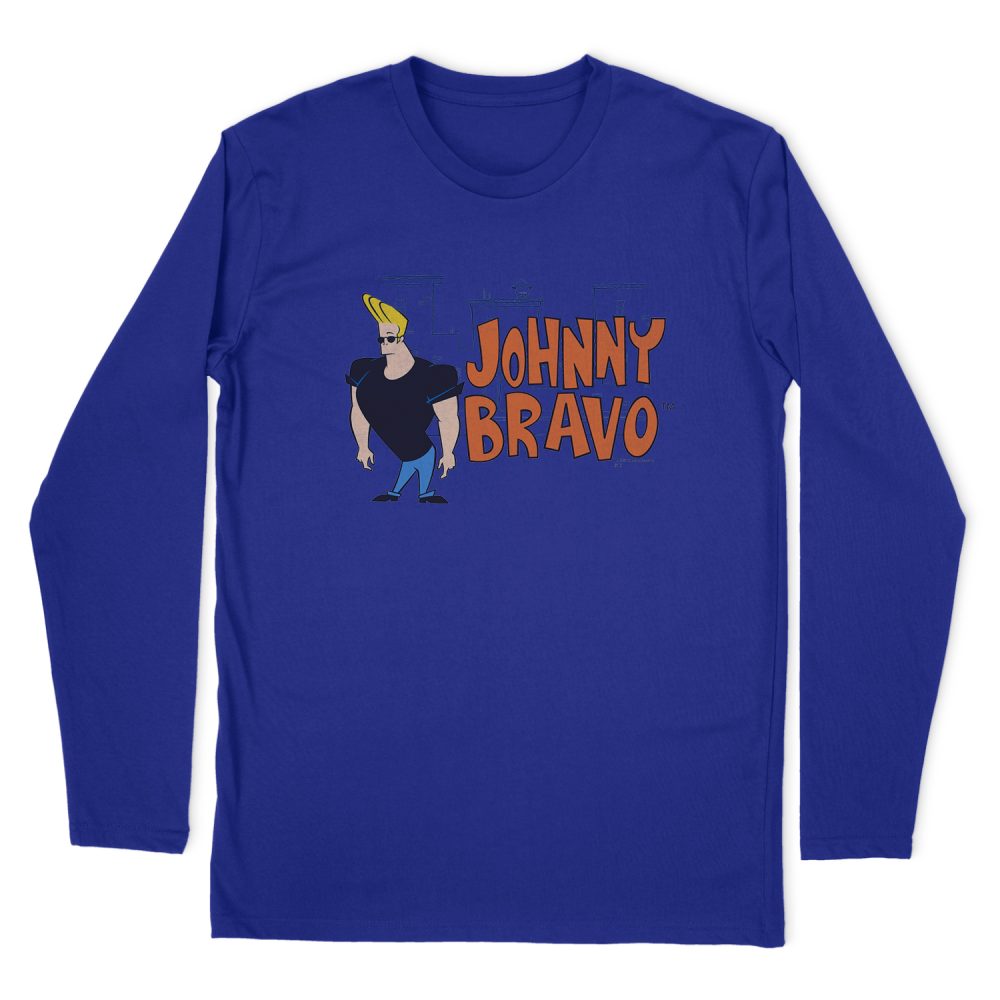 JOHNNY BRAVO JOHNNY LOGO LONG SLEEVE T-SHIRT