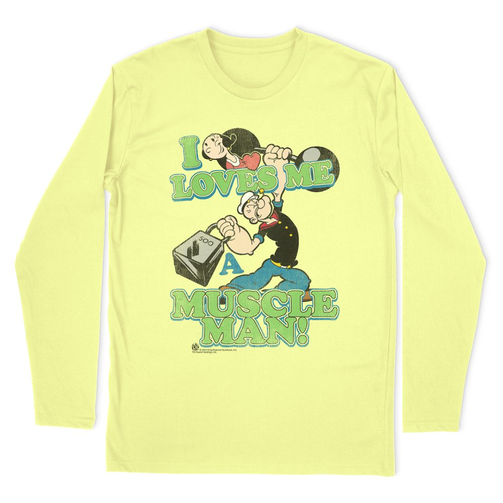 POPEYE MUSCLE MAN LONG SLEEVE T-SHIRT