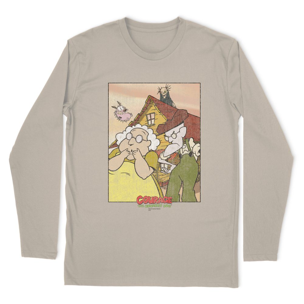 COURAGE GOTHIC COURAGE LONG SLEEVE T-SHIRT