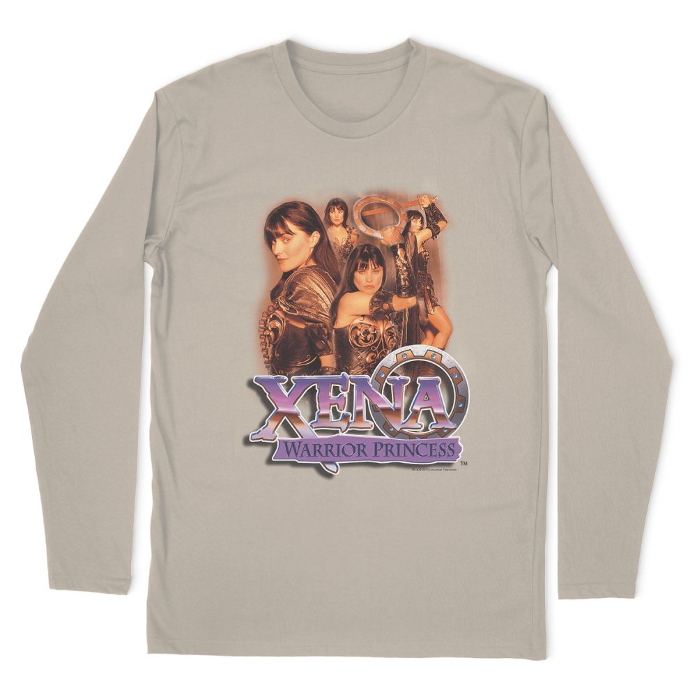 XENA WARRIOR PRINCESS PRINCESS COLLAGE LONG SLEEVE T-SHIRT