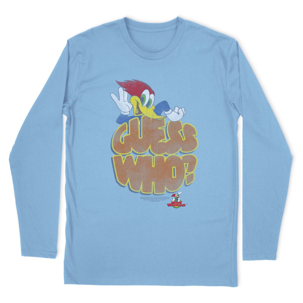 WOODY WOODPECKER GUESS WHO LONG SLEEVE T-SHIRT