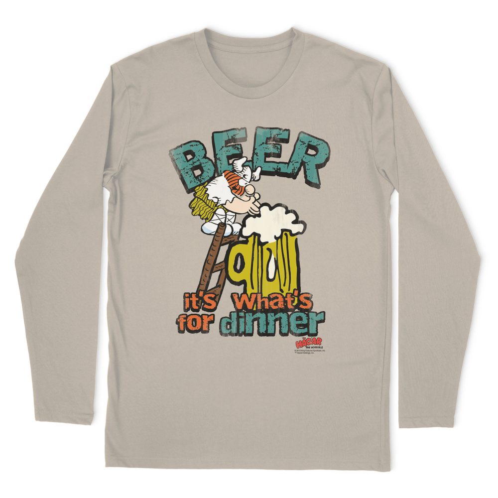 HAGAR THE HORRIBLE BEER, DINNER LONG SLEEVE T-SHIRT