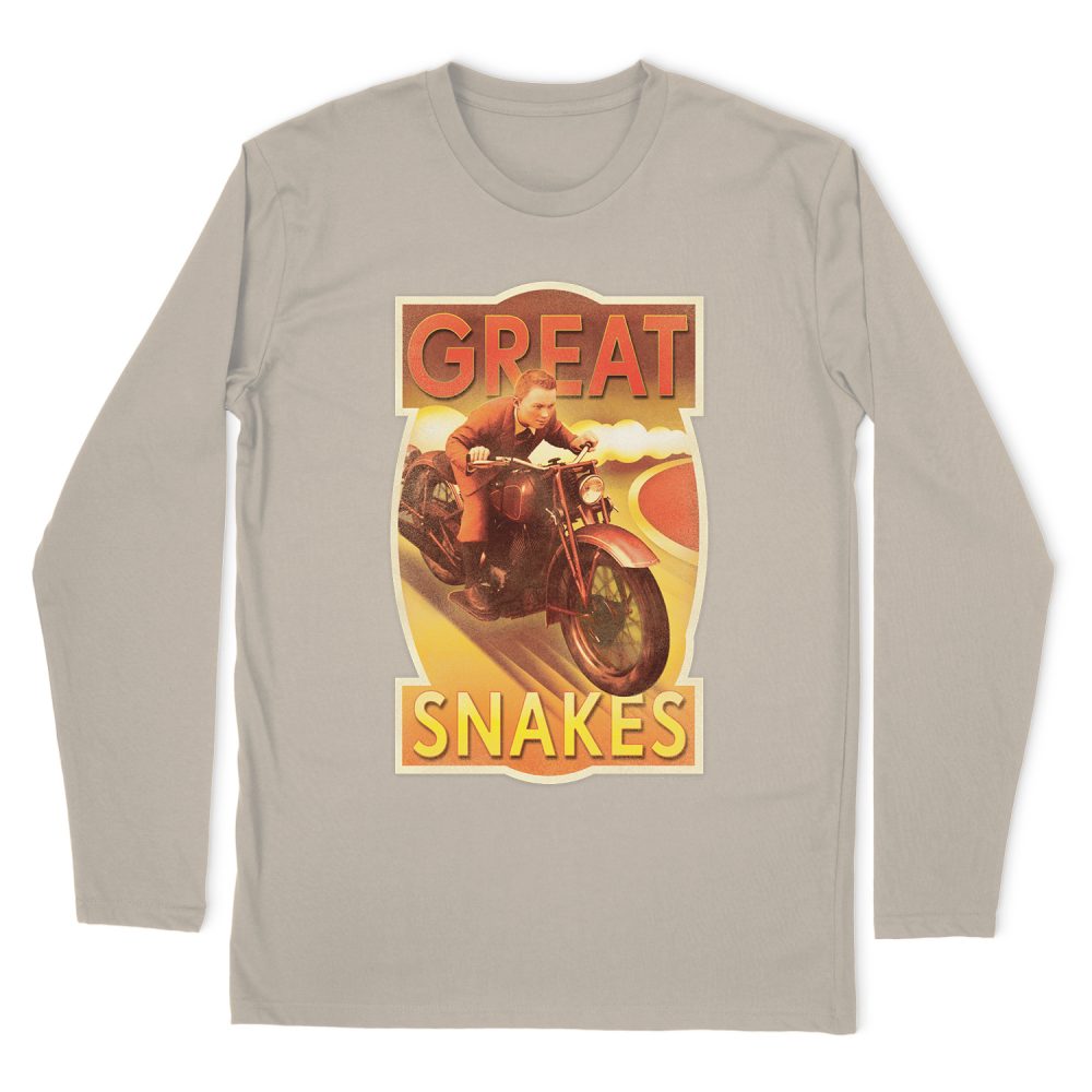 TINTIN, THE ADVENTURES OF GREAT SNAKES LONG SLEEVE T-SHIRT