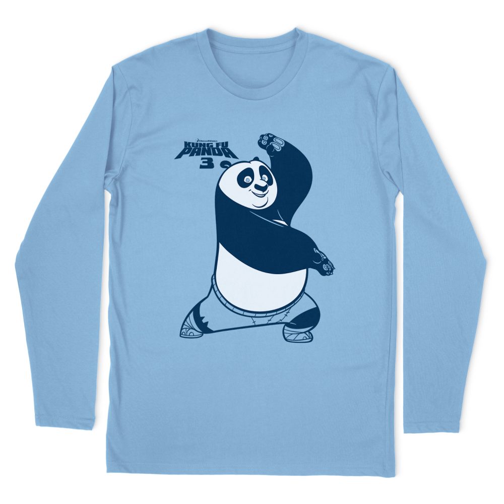 KUNG FU PANDA FIGHTING STANCE LONG SLEEVE T-SHIRT
