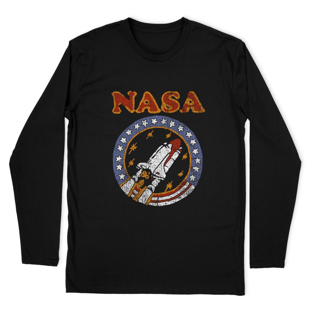 NASA RETRO SHUTTLE LONG SLEEVE T-SHIRT