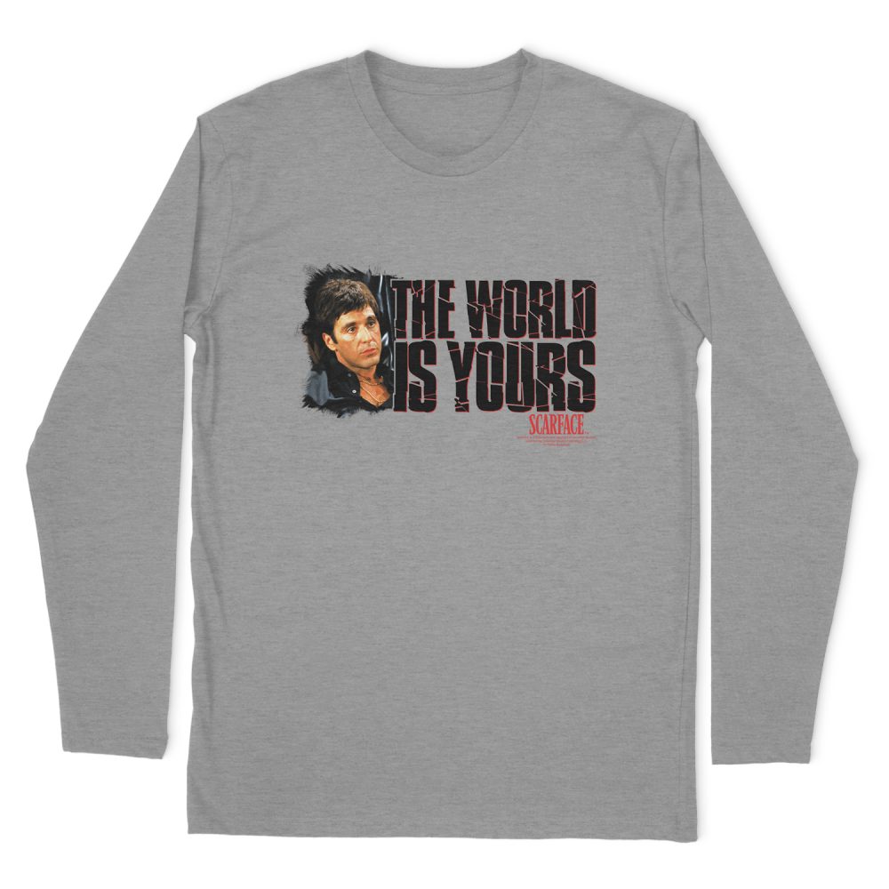 SCARFACE THE WORLD IS YOURS LONG SLEEVE T-SHIRT