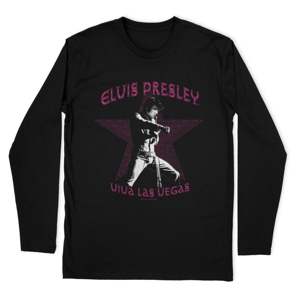 ELVIS PRESLEY VIVA LAS VEGAS STAR LONG SLEEVE T-SHIRT