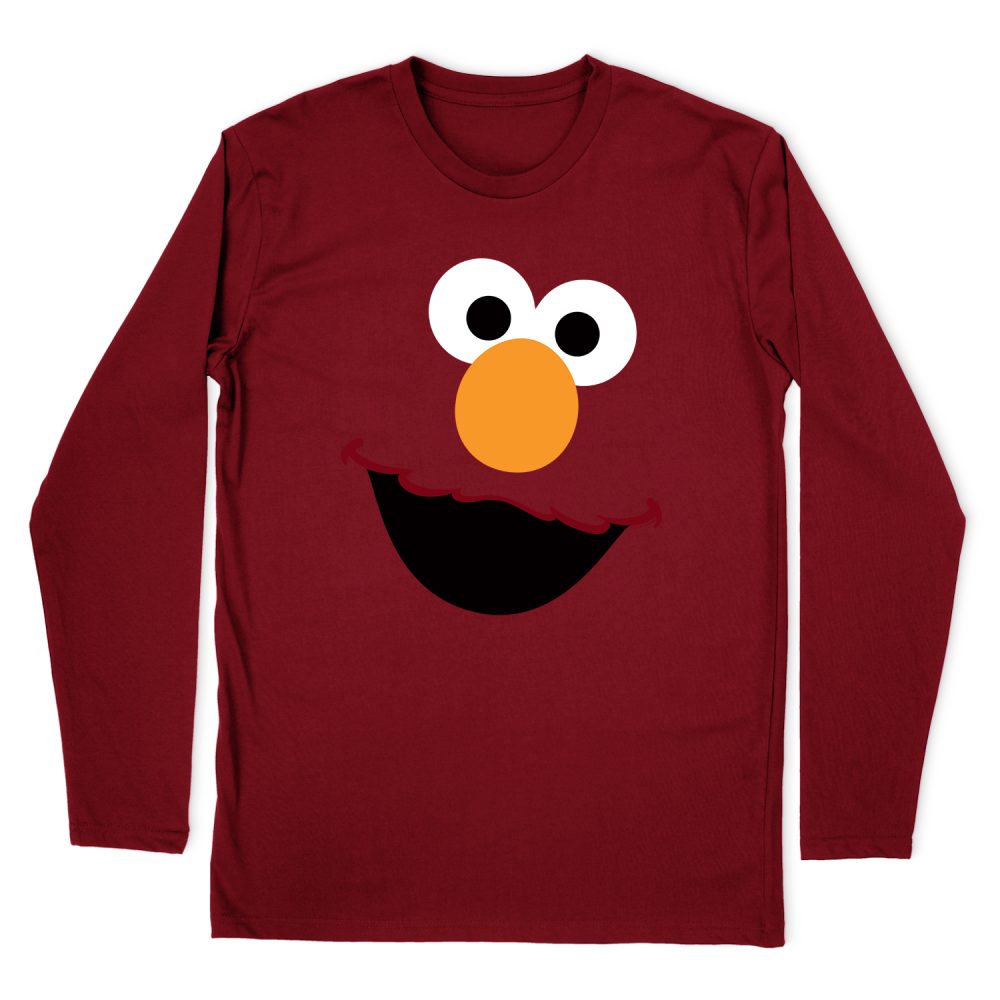 SESAME STREET ELMO FACE LONG SLEEVE T-SHIRT