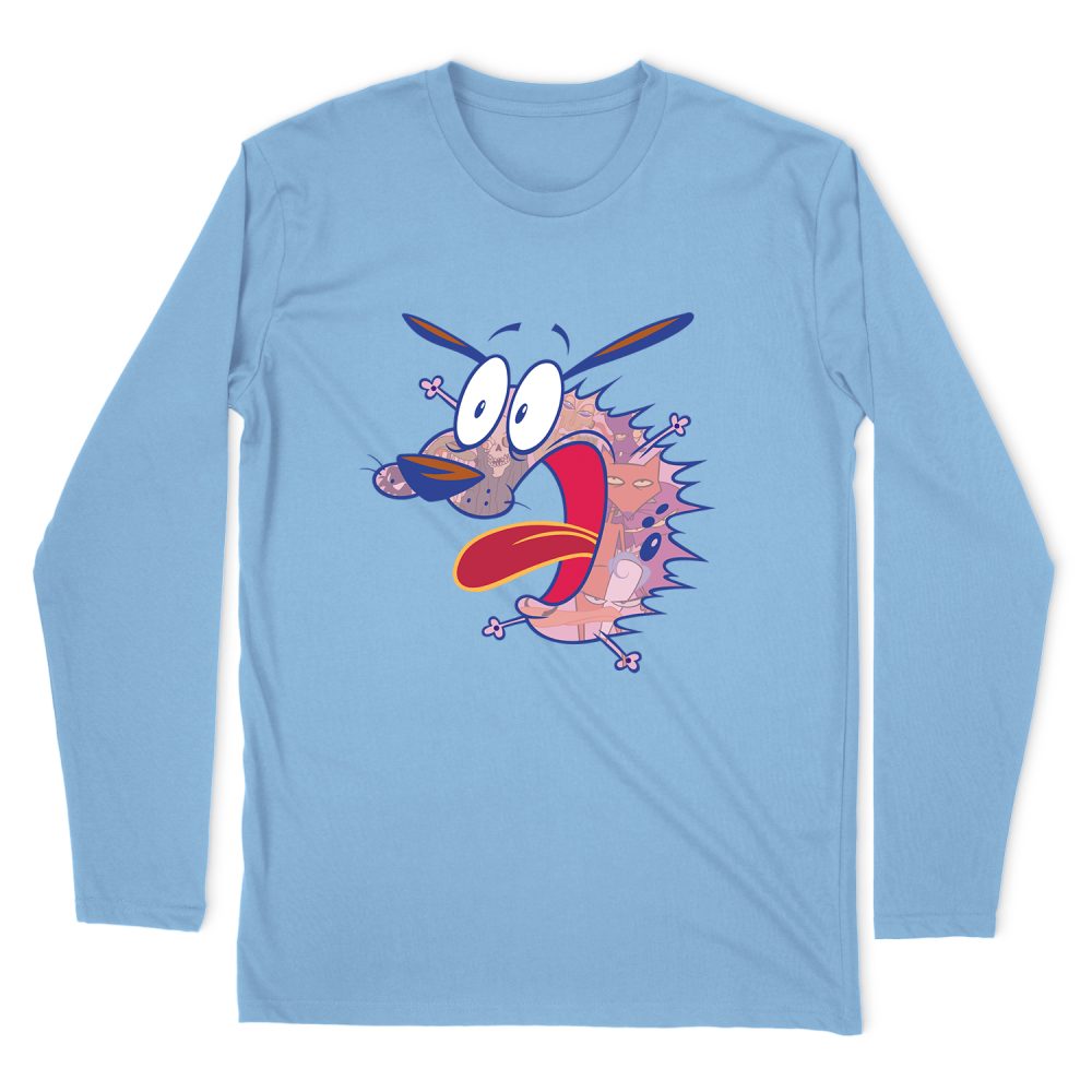 COURAGE THE COWARDLY DOG EVIL INSIDE LONG SLEEVE T-SHIRT