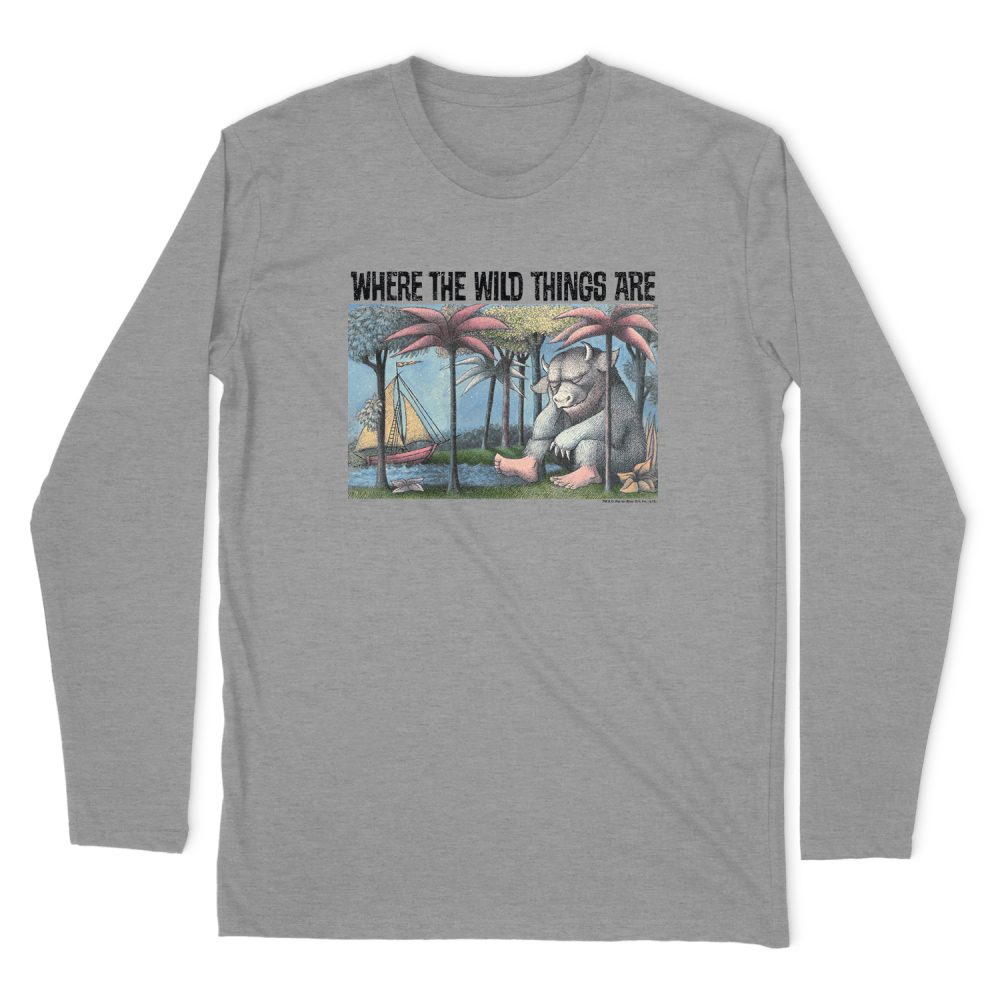 WHERE THE WILD THINGS ARE COVER ART LONG SLEEVE T-SHIRT