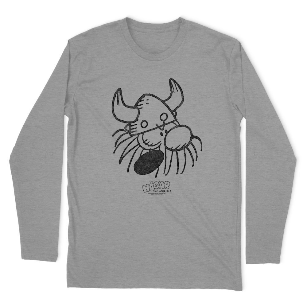 HAGAR THE HORRIBLE HAGAR HEAD LONG SLEEVE T-SHIRT