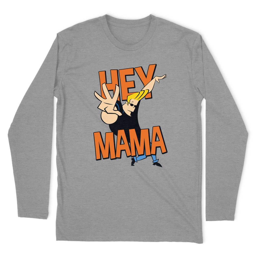 JOHNNY BRAVO HEY MAMA LONG SLEEVE T-SHIRT