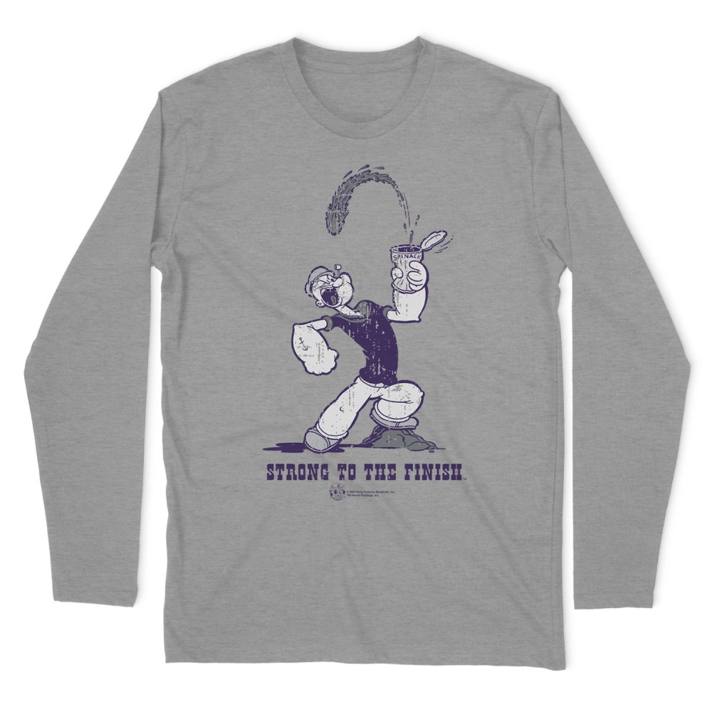 POPEYE STRONG TO THE FINISH LONG SLEEVE T-SHIRT