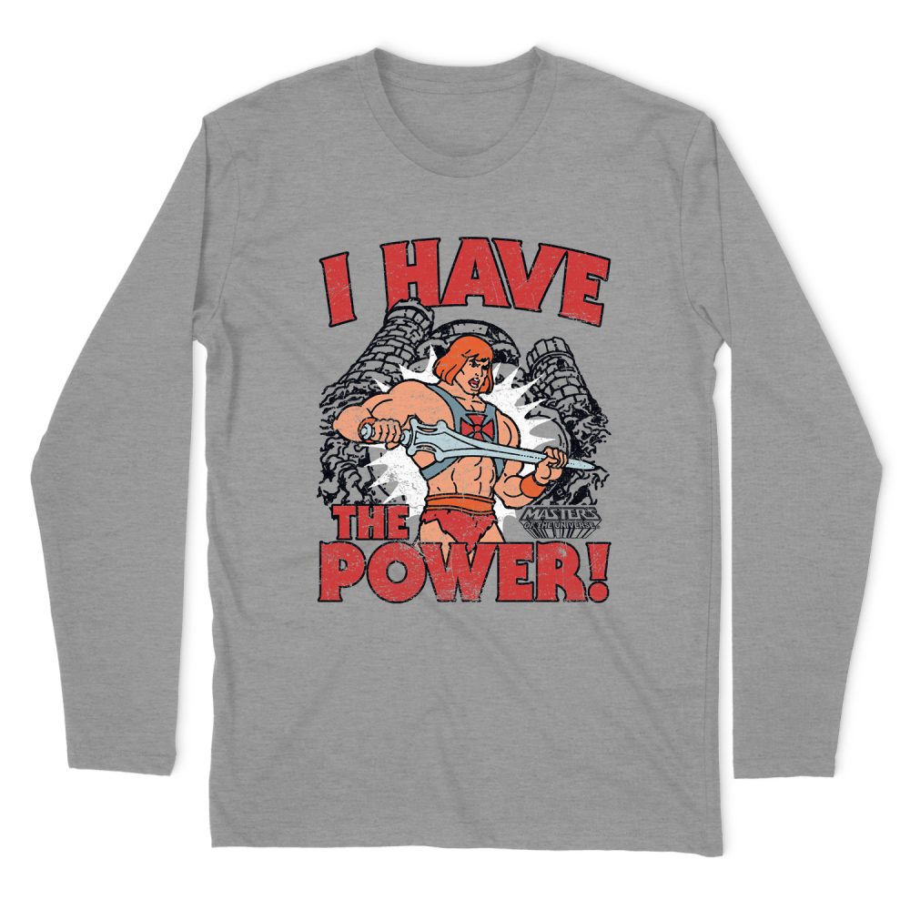 MASTERS OF THE UNIVERSE I HAVE THE POWER LONG SLEEVE T-SHIRT