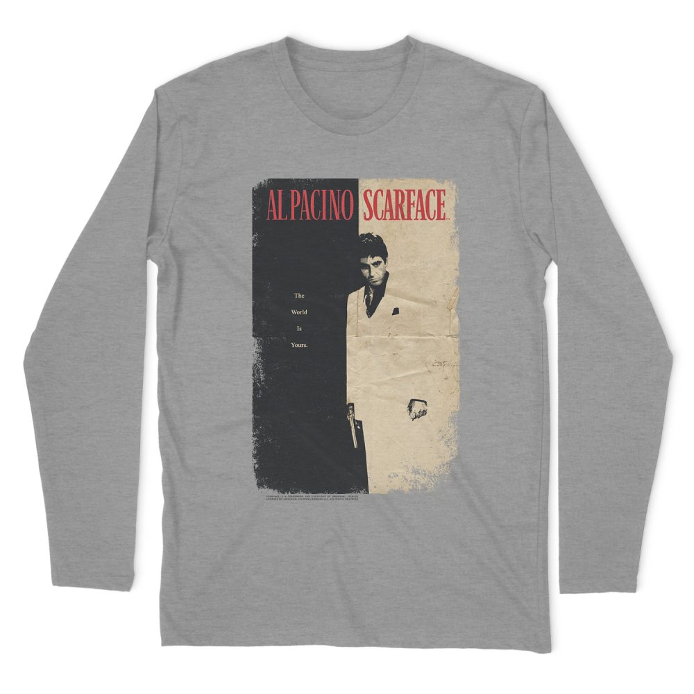 SCARFACE VINTAGE POSTER LONG SLEEVE T-SHIRT
