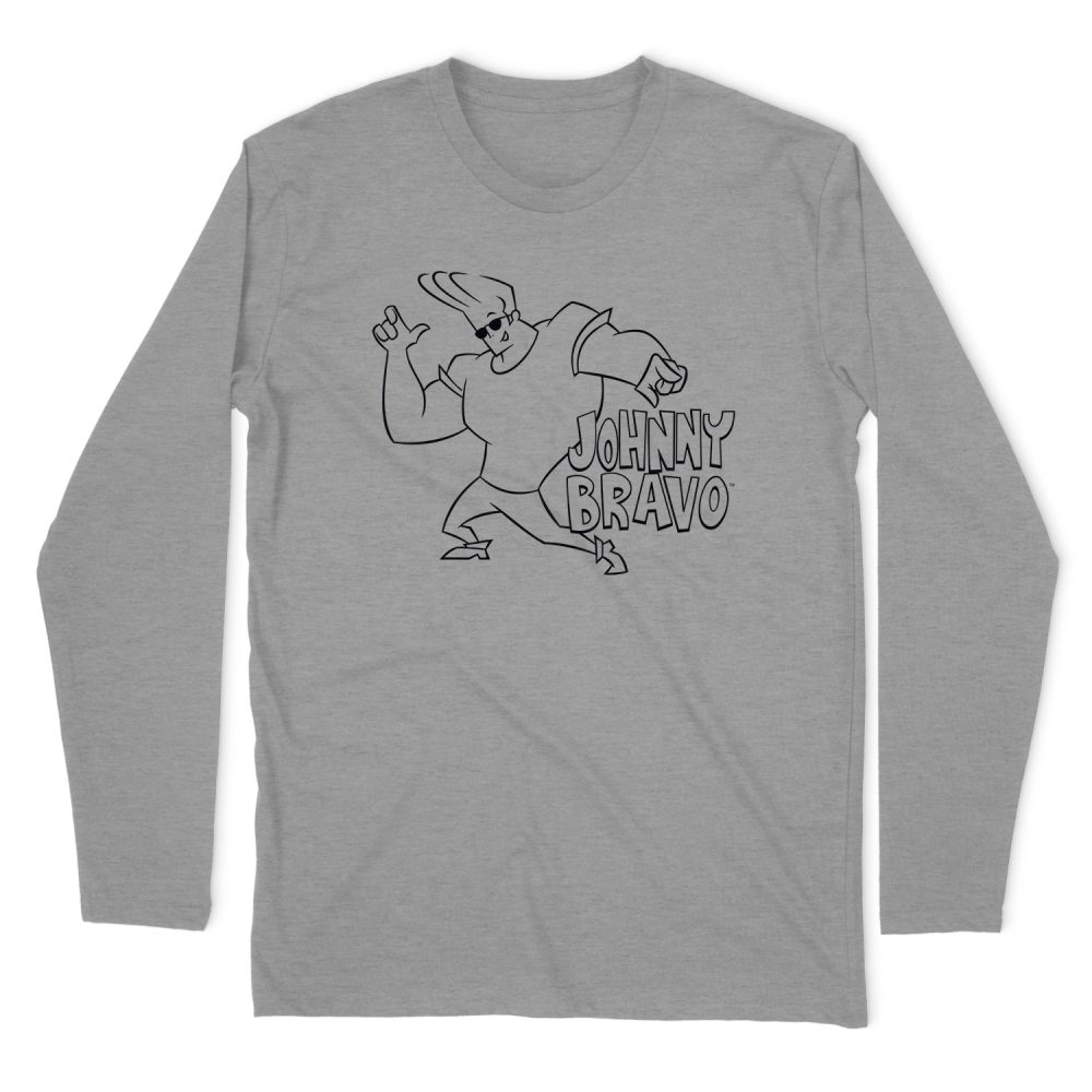 JOHNNY BRAVO JB LINE ART LONG SLEEVE T-SHIRT