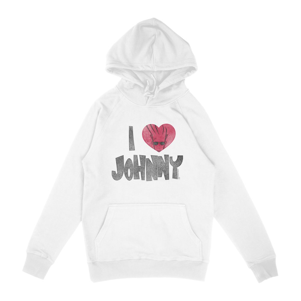 JOHNNY BRAVO I HEART JOHNNY HOODIE