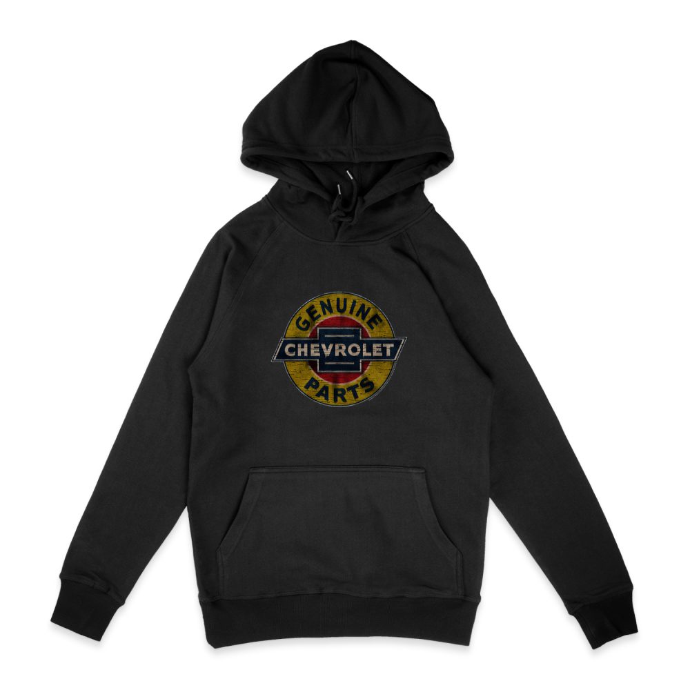 CHEVROLET GENUINE CHEVY PARTS DISTRESSED SIGN HOODIE