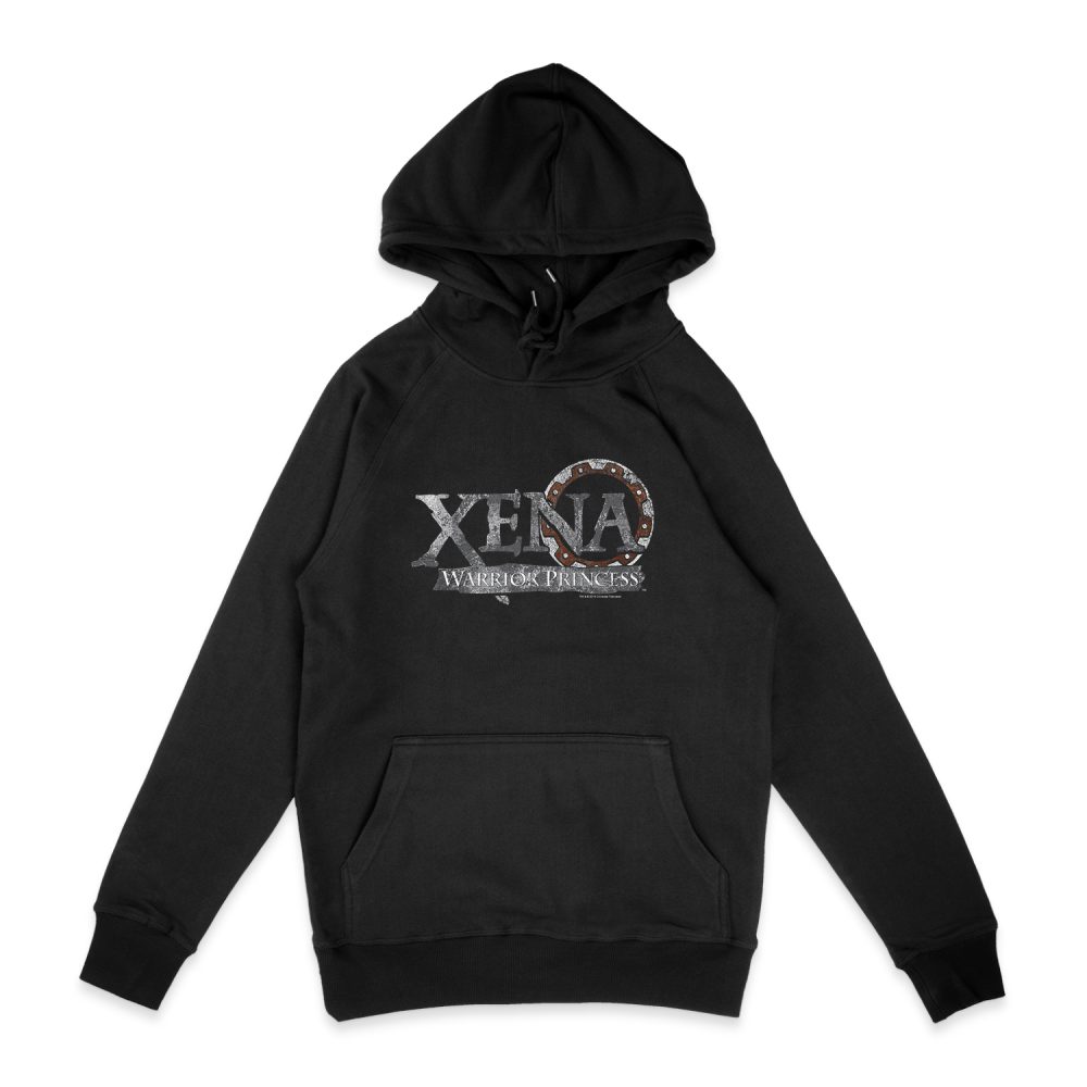 XENA WARRIOR PRINCESS BATTERED LOGO HOODIE