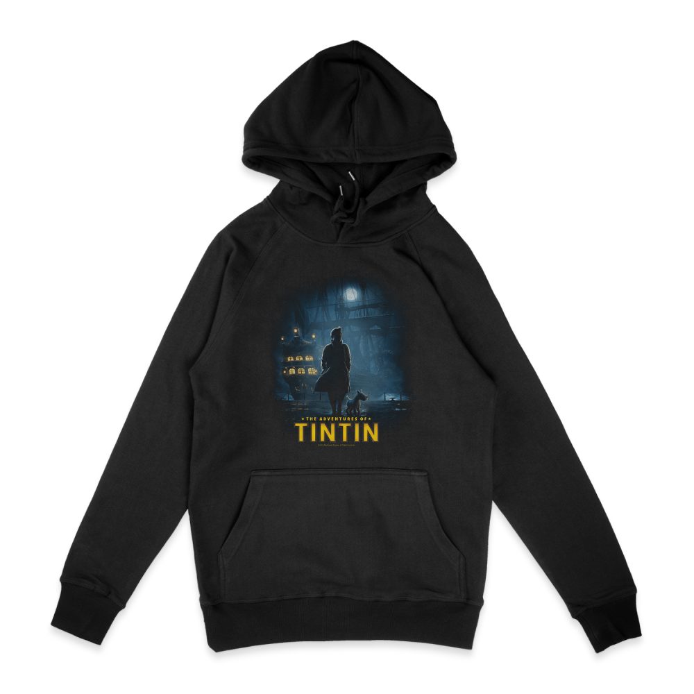 THE ADVENTURES OF TINTIN TITLE POSTER HOODIE