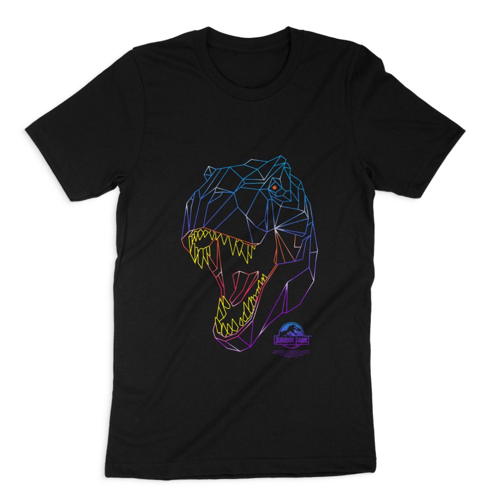 JURASSIC PARK NEON T-REX SHORT SLEEVE T-SHIRT