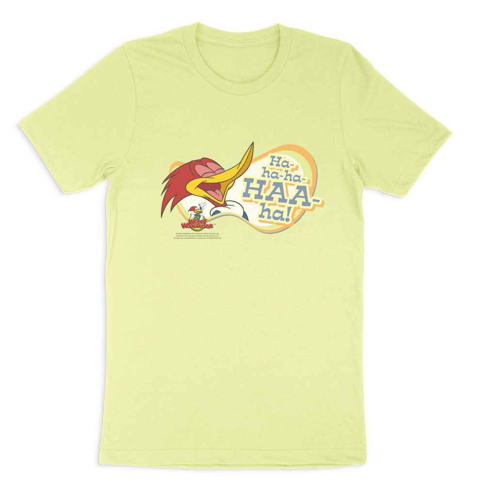 WOODY WOODPECKER FAMOUS LAUGH SHORT SLEEVE T-SHIRT
