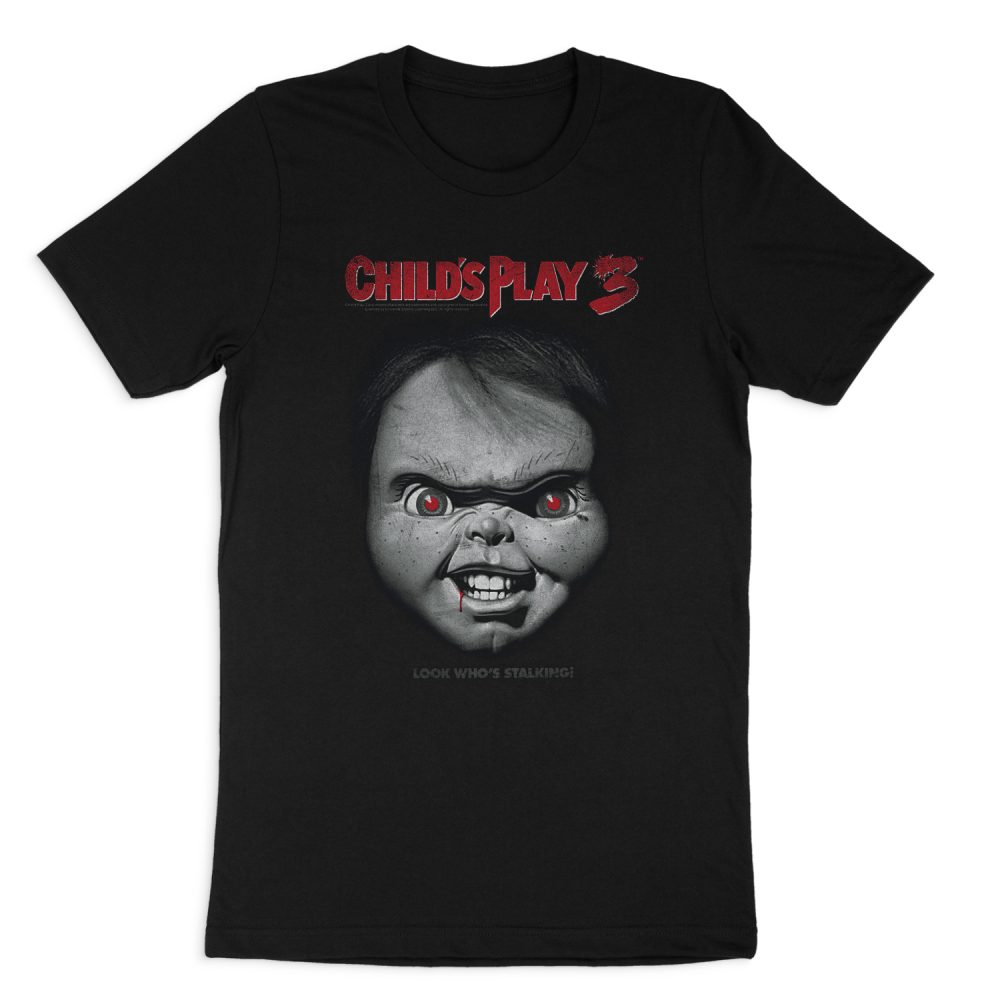 CHILD'S PLAY 3 FACE POSTER SHORT SLEEVE T-SHIRT