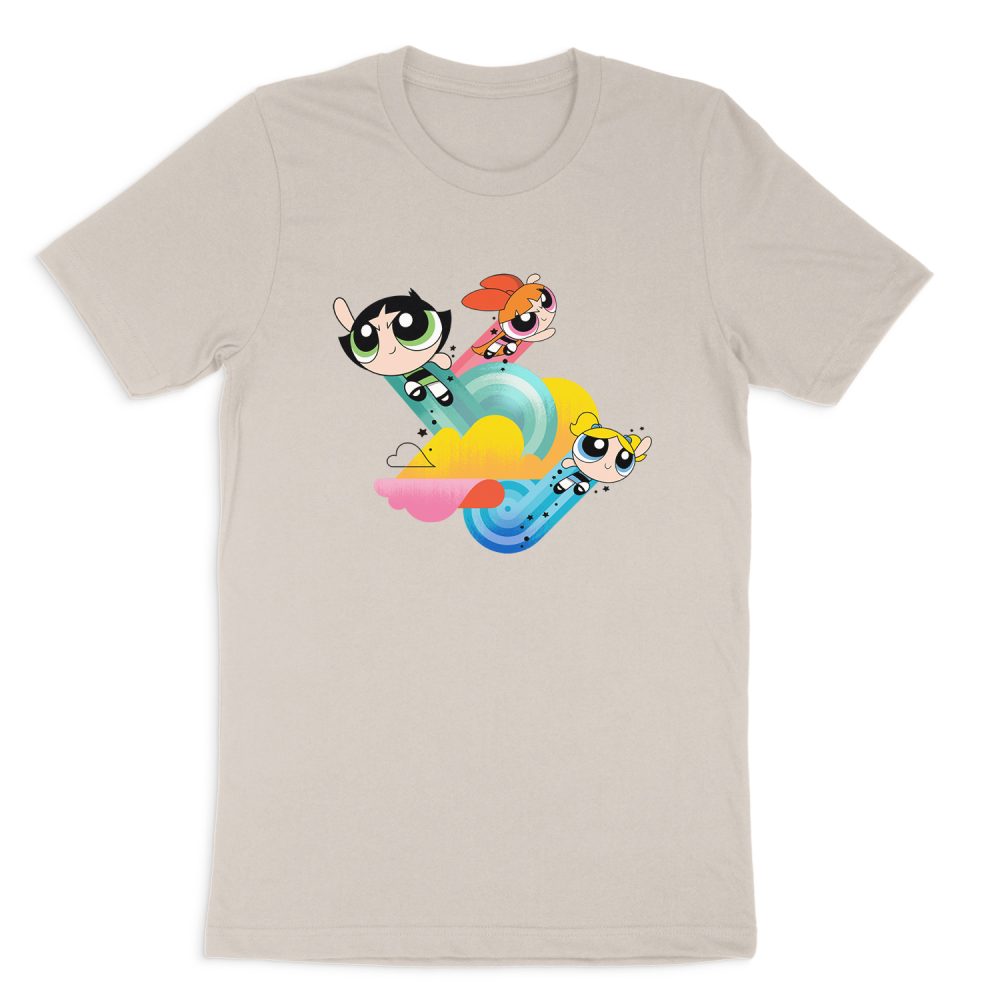 POWERPUFF GIRLS SPIRAL STREAKS SHORT SEEVE T-SHIRT