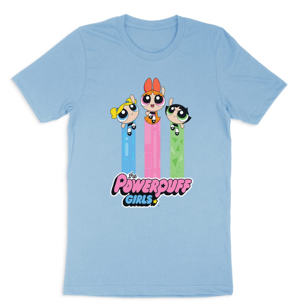 POWERPUFF GIRLS THE GIRLS FLY SHORT SLEEVE T-SHIRT