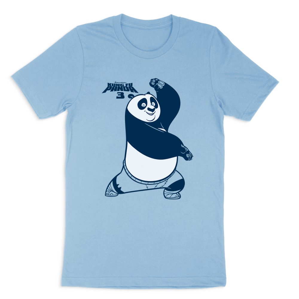 KUNG FU PANDA FIGHTING STANCE SHORT SLEEVE T-SHIRT