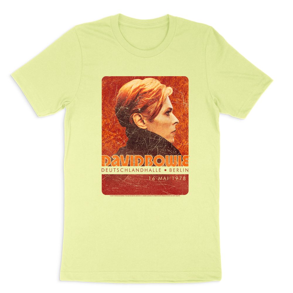 DAVID BOWIE STAGE TOUR BERLIN 78 SHORT SLEEVE T-SHIRT