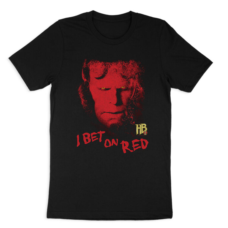 HELLBOY I BET ON RED SHORT SLEEVE T-SHIRT
