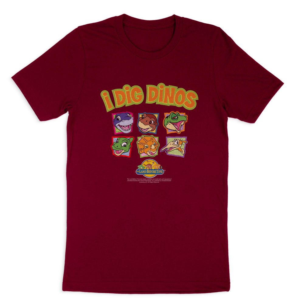 LAND BEFORE TIME I DIG DINOS SHORT SLEEVE T-SHIRT